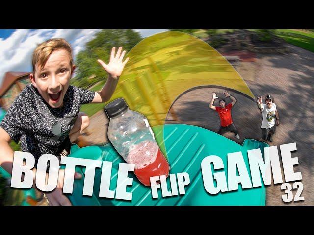 CRAZY GAME of BOTTLE FLIP!| Ryden vs Andy vs Ryan | Round 32