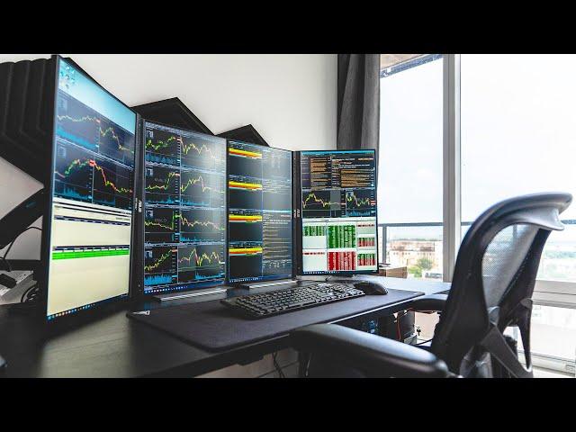 My Vertical Monitors Trading Computer Setup & Software - This is Why I hate it...