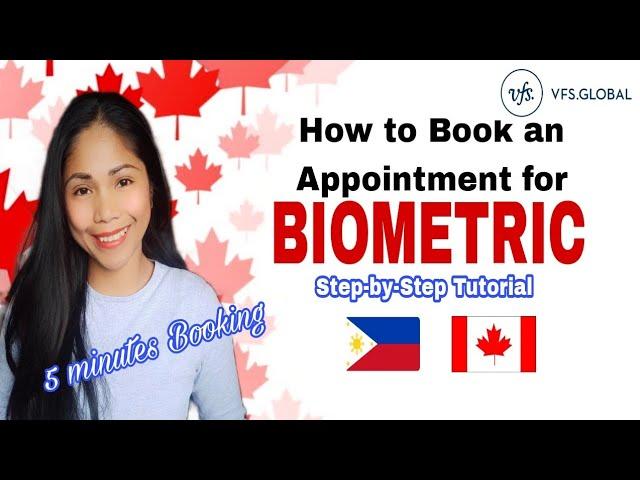 How to Book an Appointment for Biometric VFS global! CANADA Step-by-Step Tutorial 2022#canada