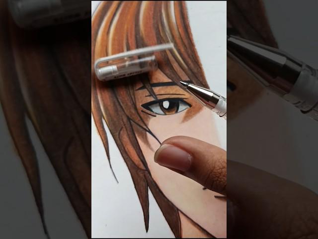 Drawing light yagami#shorts#viralvideo #deathnote #lightyagami #anime #drawing #art