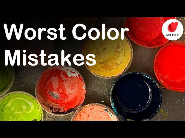 WORST Color Mistakes in Painting & Digital Art