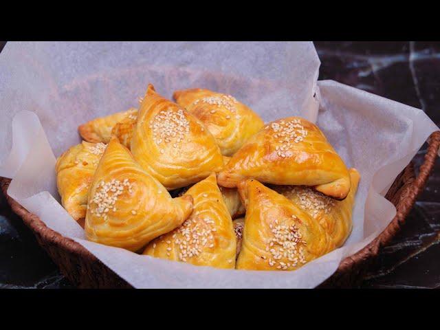 Рецепт настоящей узбекской самсы из слоеного теста / Быстро и Вкусно