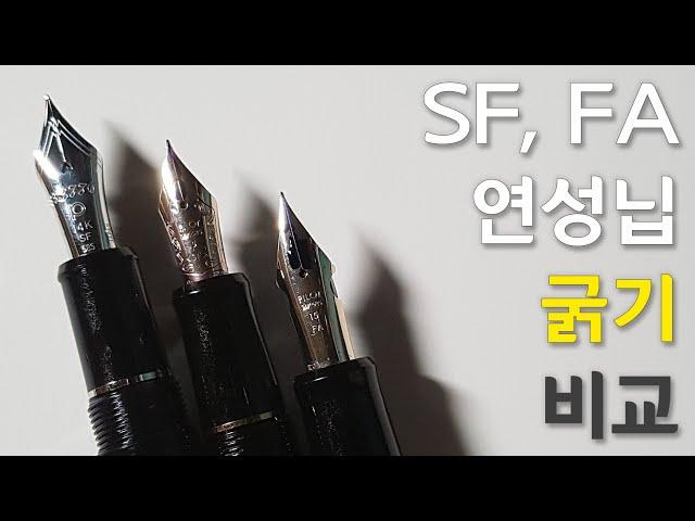 플래티넘 센츄리 sf, 파이롯트 커스텀74 sf & 커스텀743 fa 비교 [리뷰/review/comparing]