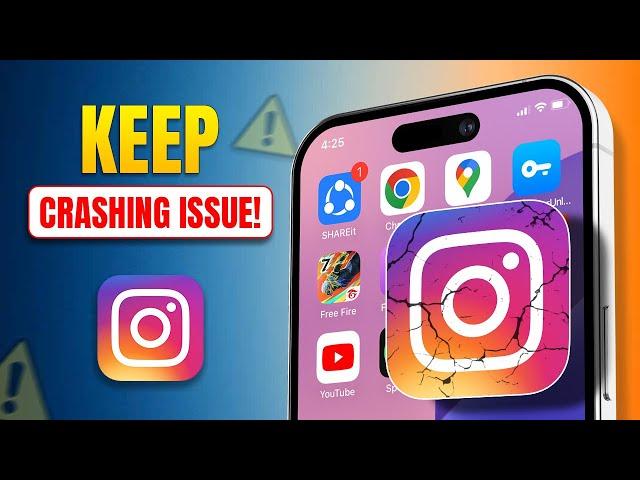 Instagram app Crashing on iPhone After IOS 18 Update  | Fix Instagram keeps crashing issue