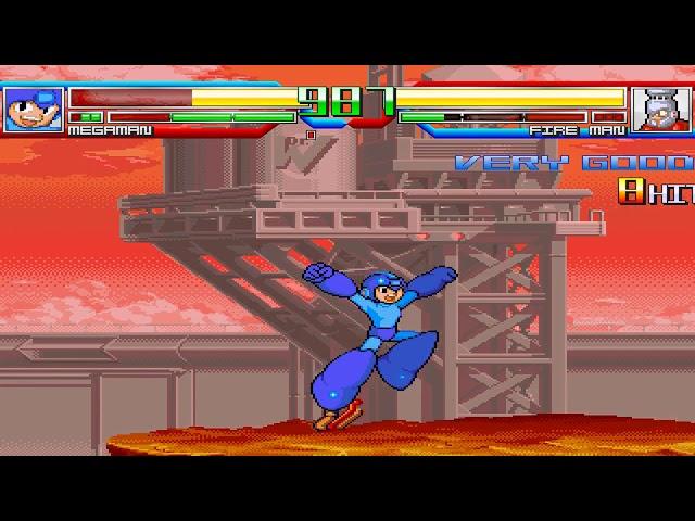 NICK54222 MUGEN: Mega Man (me) VS Fire Man (RMM)