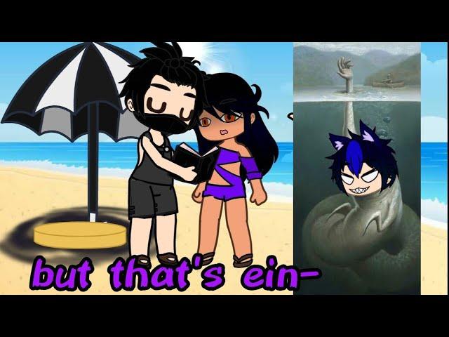 ||Hand Sea Monster meme|| {Gacha trend} [Aphmau and Zane goes to the beach] (original plot twist)