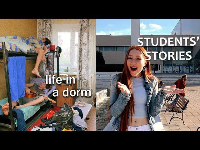 Student dorm, university canteen, student visa and studying in Russia