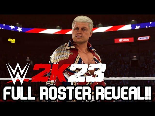 WWE 2K23 FULL ROSTER REVEALED!!