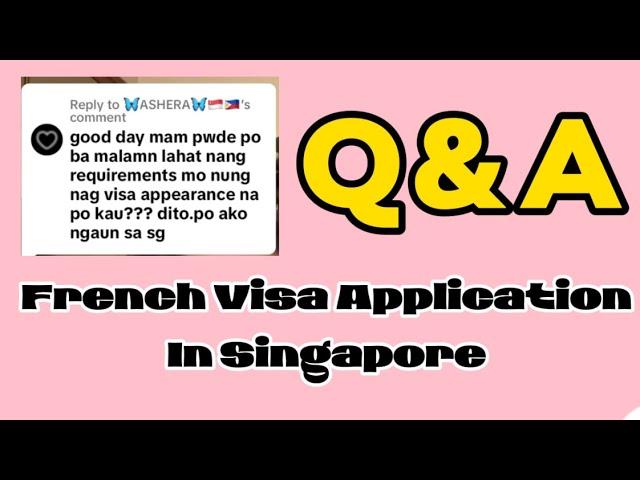 REQUIREMENTS SA FRENCH VISA APPEARANCE | Q&A FROM MY TIKTOK | by hana liza