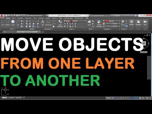 How to Move Objects from One layer to Another in AutoCAD 2018