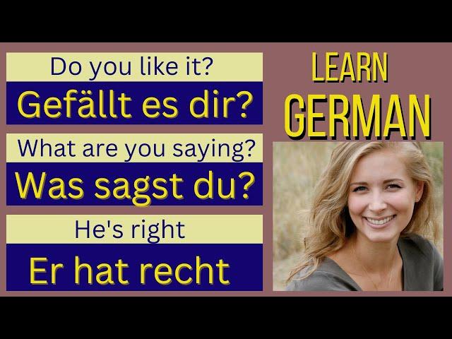 Everyday life COMMON GERMAN PHRASES every learner must know | LEARN GERMAN