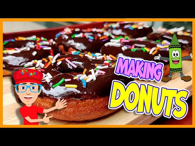 Making yummy Donuts with Matty Crayon | National Donut Day