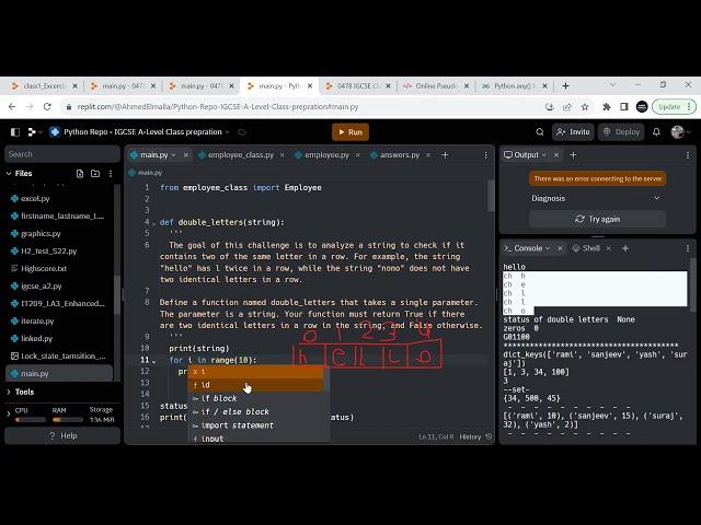 OOP Python video tutorial Class 3 (Part 4 - Cont. auto Generating ID's + D. L. Excr.) - Python tutor