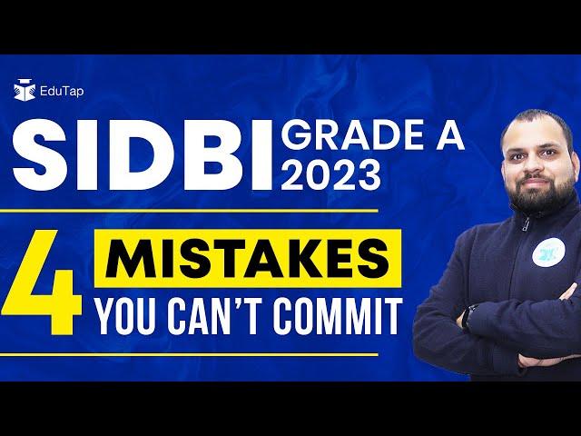 SIDBI Grade A Preparation Strategy | SIDBI Grade A Study Plan | SIDBI Grade A notification 2023