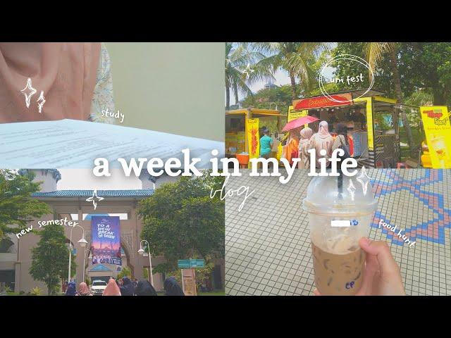 uni vlog | new semester begins, uni fest, life update