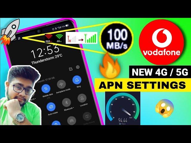 Vodafone APN Settings 4G/5G | Vodafone Network Problem Solution | Vodafone Internet Not Working Net