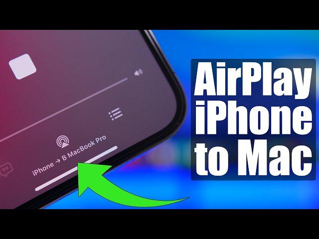 AirPlay iPhone to Mac (NEW Feature)
