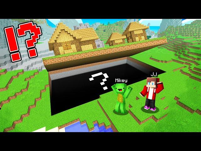 JJ And Mikey Found a SECRET BASE Under VILLAGE in Minecraft Maizen