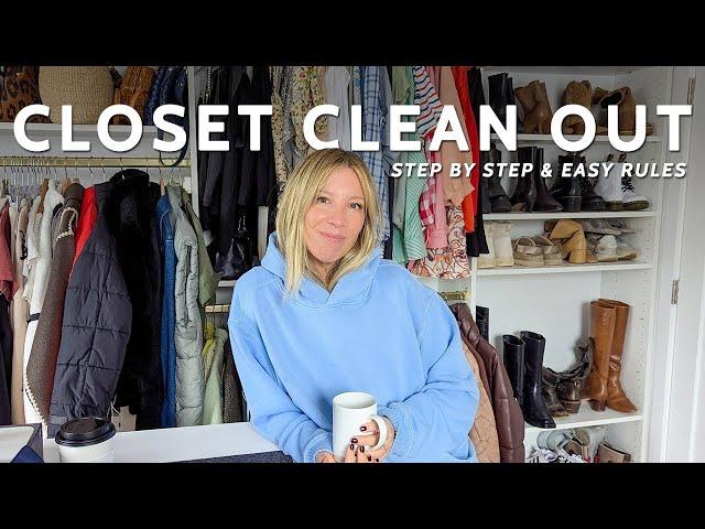 Closet Clean Out 2025 | Step by Step Instructions & Easy Rules