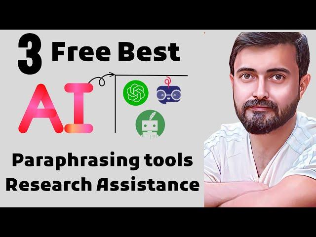 Three best paraphrasing free AI tools | Plagiarism free writing using AI | AI rewrites your content