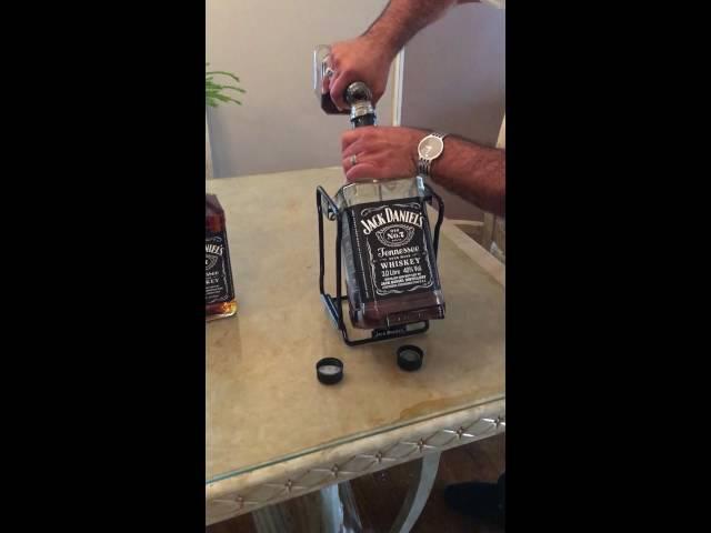 Jack Daniels 3.0 bottle in a cradle!