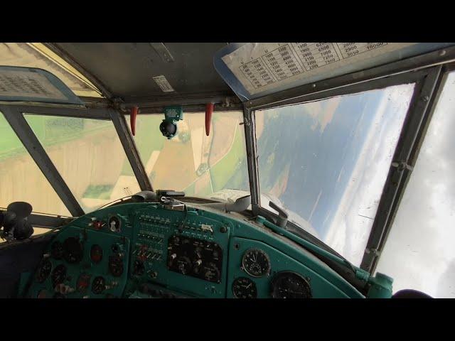 Antonov An-2 ES-BAH from takeoff to landing