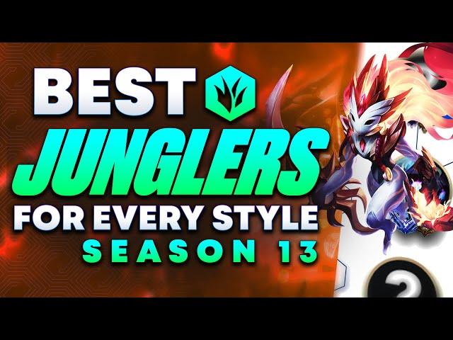 The BEST JUNGLERS For EVERY Type Of Jungler To Carry In EVERY Rank In Season 13!