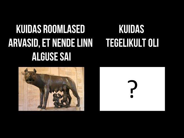 Kuidas Rooma alguse sai? 6. klass ajalugu