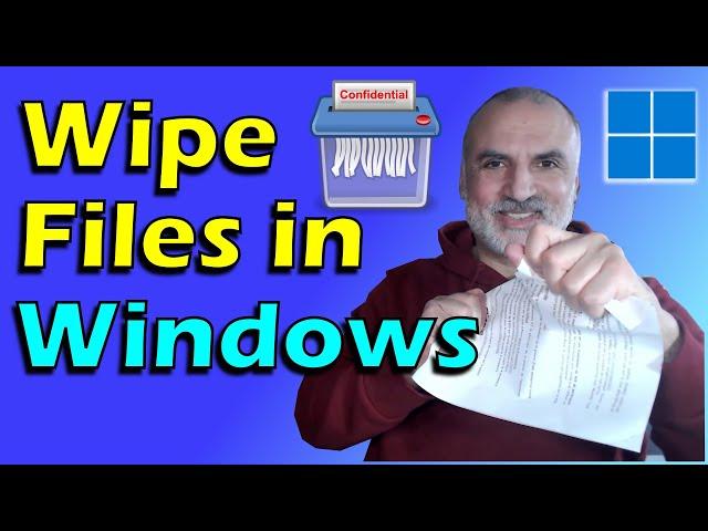 How to wipe files, folders and empty space in Windows with sdelete