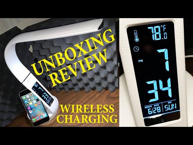 OttLite Wireless Charging Desk Lamp UNBOXING REVIEW 2020