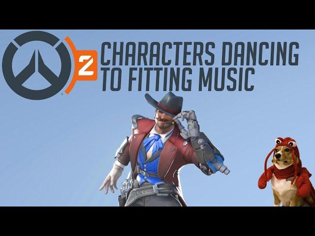 Overwatch 2 heroes dancing with very fitting music [INCLUDING those who can't dance and/or I hate]