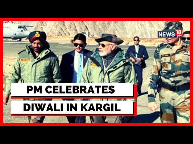 PM Modi kargil | Narendra Modi Celebrates Diwali With 'Heroes Of Kargil'| Latest News | English News
