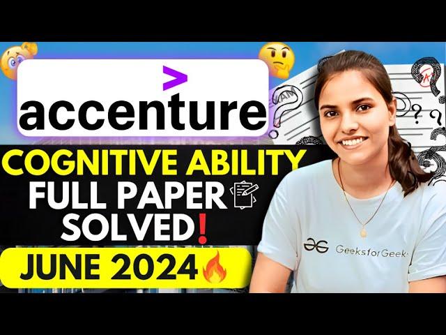 Accenture Complete Paper | Cognitive Ability Accenture #accenture_exam_questions #accenture #hiring