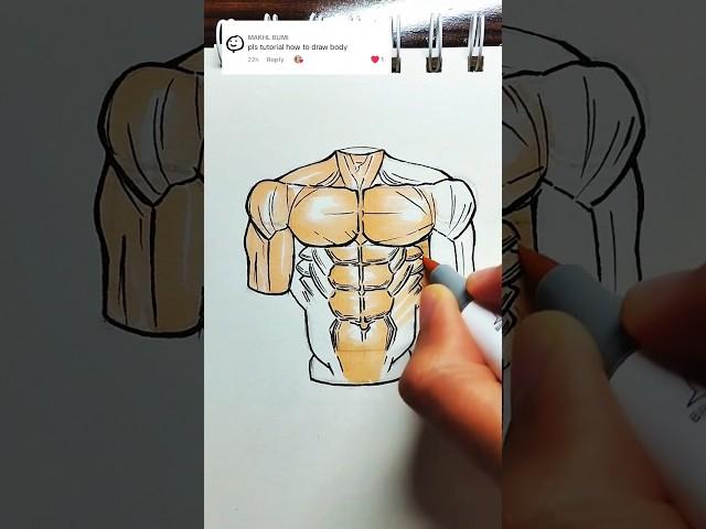 Body Tutorial ️ #shorts #howtodraw