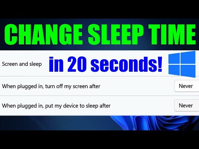 How to change computer sleep settings Windows 11