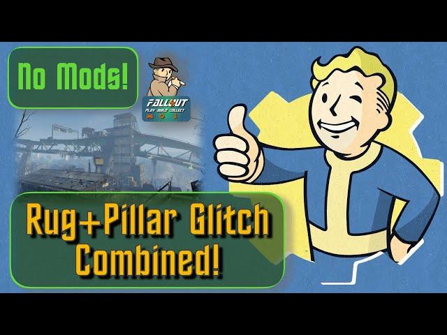 Fallout 4 How to Combine the Rug & Pillar Glitch for Better Builds. No mods settlement building 2022