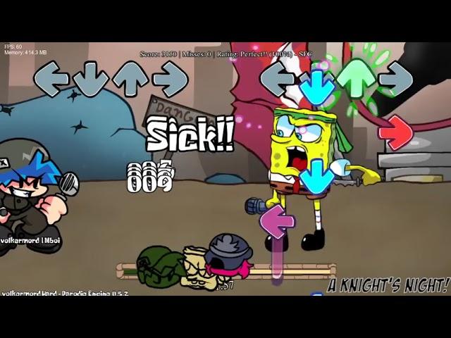 FNF Spongebob Parodies V3.5 A Knight's night sponge week