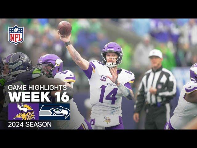 Minnesota Vikings vs. Seattle Seahawks | 2024 Week 16 Game Highlights