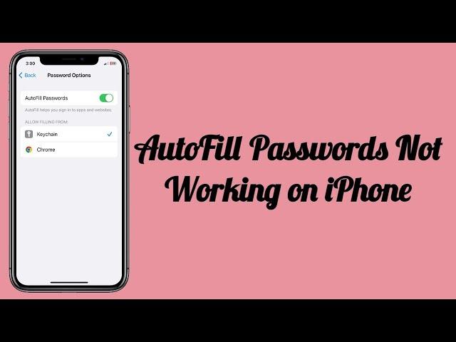 iOS 18 AutoFill Passwords Not Working on iPhone (Fixed)