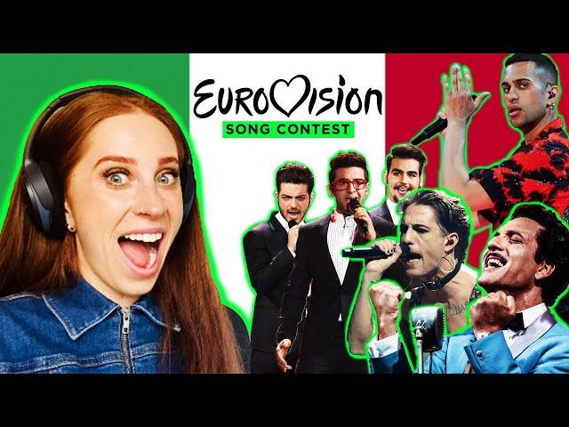 REACTING TO ITALY IN THE EUROVISION SONG CONTEST 1956-2021