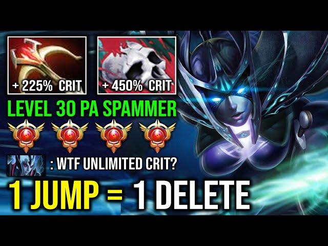 100% NEW META Level 30 PA Spammer Unlimited Crit Daedalus 1 Jump 1 Delete Phantom Assassin Dota 2