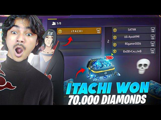 "PRANK" Itachi Won 70000 DiamondsJadugar or Wot? 1 vs 4 - Garena Freefire