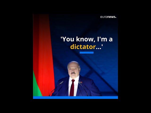 Lukashenko calls himself a 'dictator' in annual address