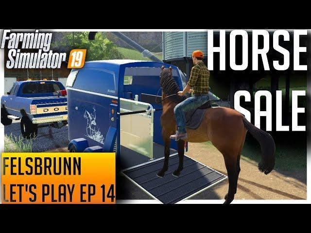 SellinHorses and Getting Caught up on the Horse Farm | Farming Simulator 2019 Let's Play