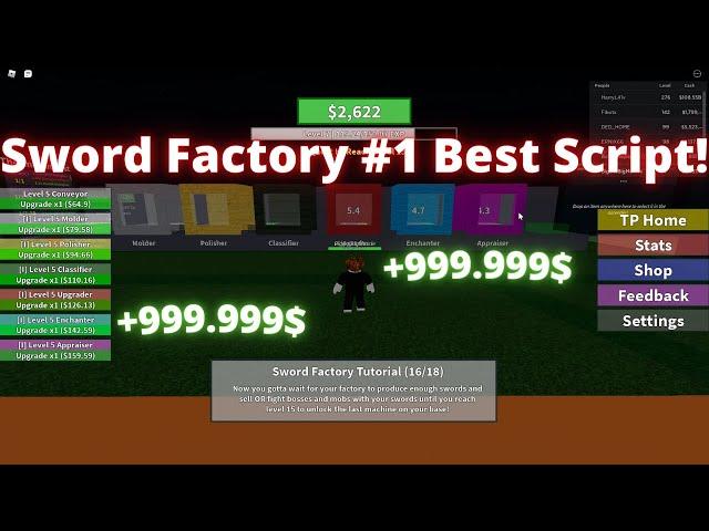 [UPDATED!] New Best Sword Factory Script! Infinite Money, Auto Farm, Dupe Swords, Best Swords & more