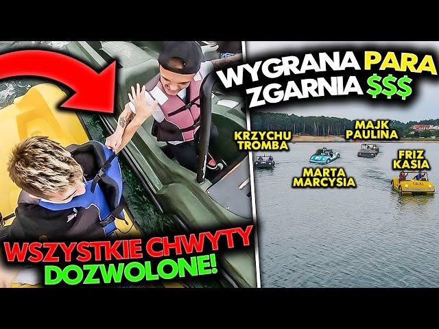 WYŚCIG NA ROWERKACH WODNYCH PO JEZIORZE!