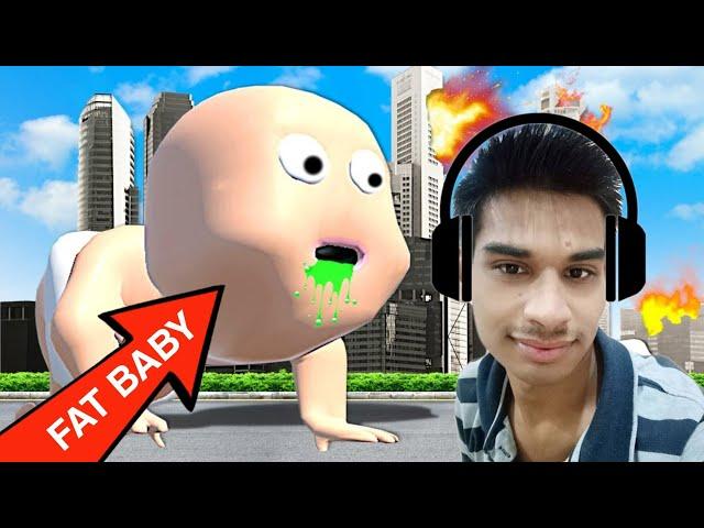 I BECAME A HUNGRY FAT BABY - Biggest Baby in The World - Fat Baby #1 Gameplay - Fat baby funny game