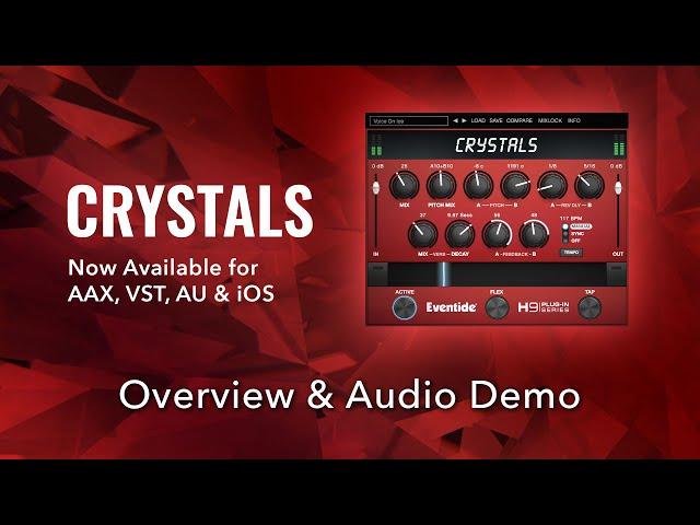 Eventide Crystals (Pitch, Delay & Reverb) Plug-in Audio Demo