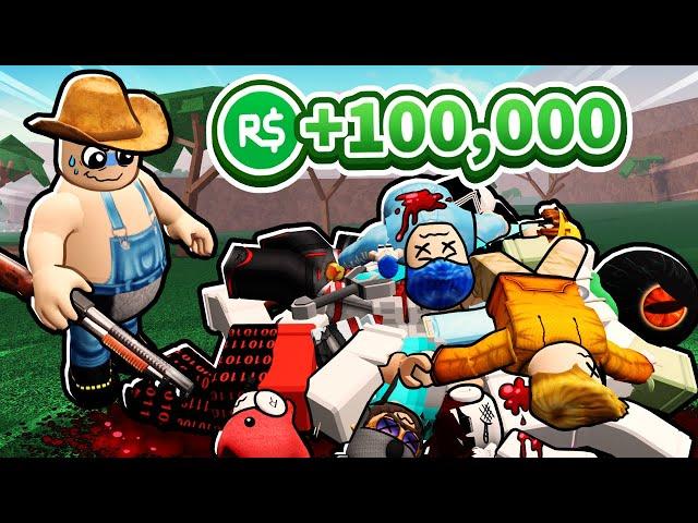 Roblox contest for 100,000 robux against some idiots