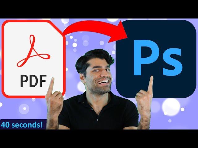 How to import PDF into Photoshop